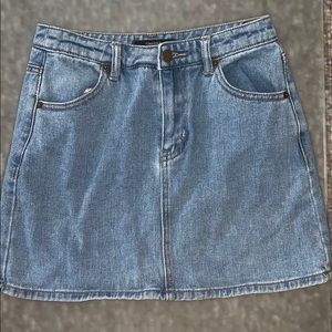 Jean mini skirt